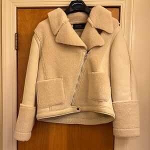 MINKPINK Cream Teddy Jacket size M